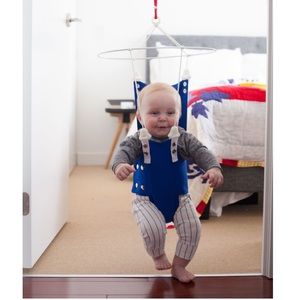 Merry Muscles Baby Jumper Blue Doorway Ceiling